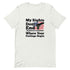 My Rights Don't End Where Your Feelings Begin Short-sleeve unisex t-shirt - Mainstream Freedom